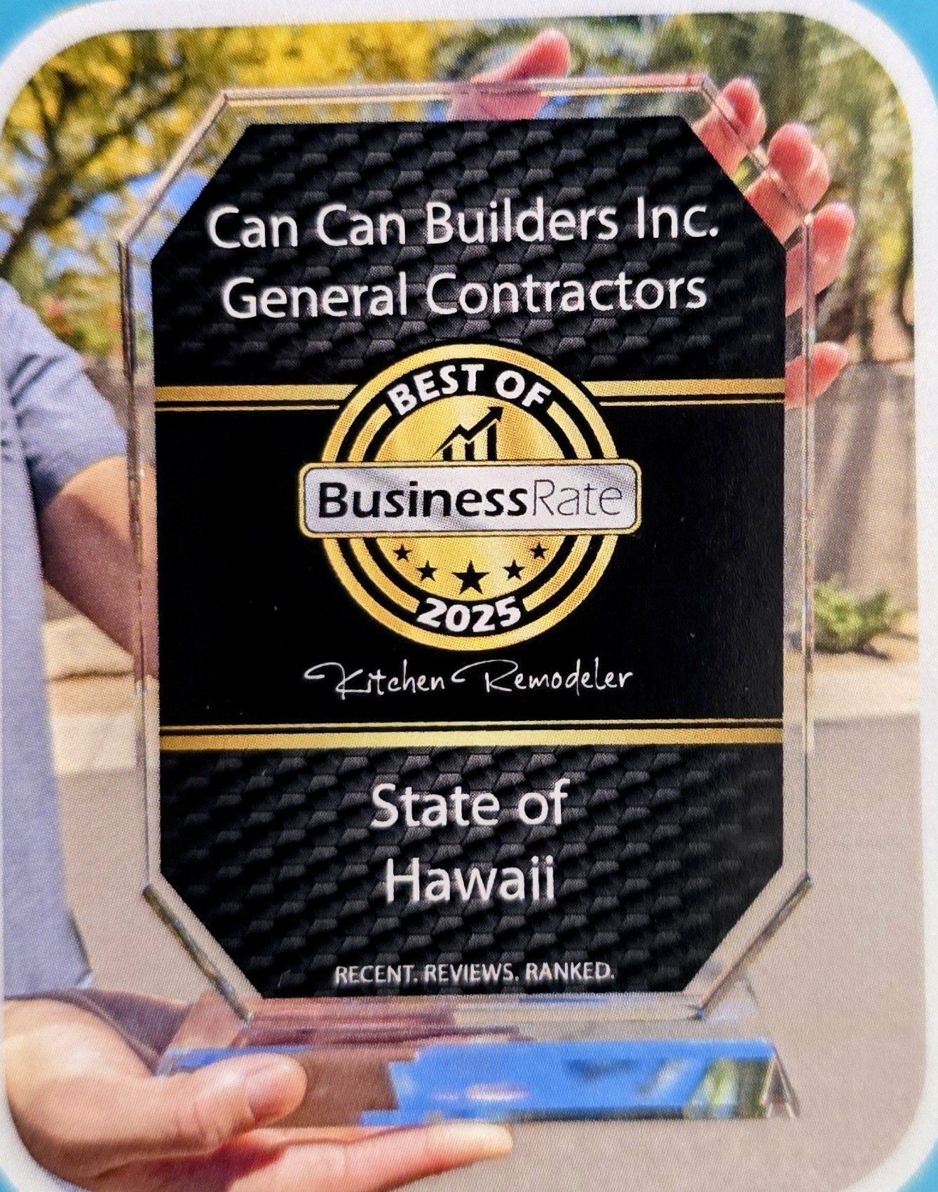 Best of 2025 Kitchen Remodeler - State of Hawaii award
